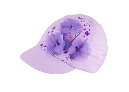 
                    Tutu czapka z daszkiem na lato dla dziewczynki fioletowa
                