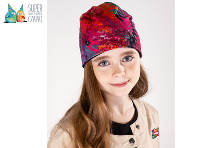 Broel KALINA czapka dla dziewczynki pojedyncza abstrakcja