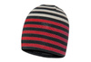 
                    BROEL Tiron czapka na zimę w paski beż-czerwień
                