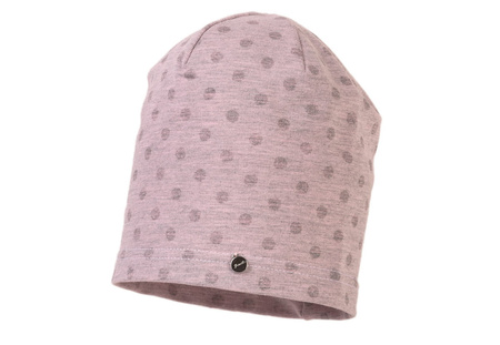 
                    JAMIKS Rumba czapka dresowa dla dziewczynki kropki różowa
                